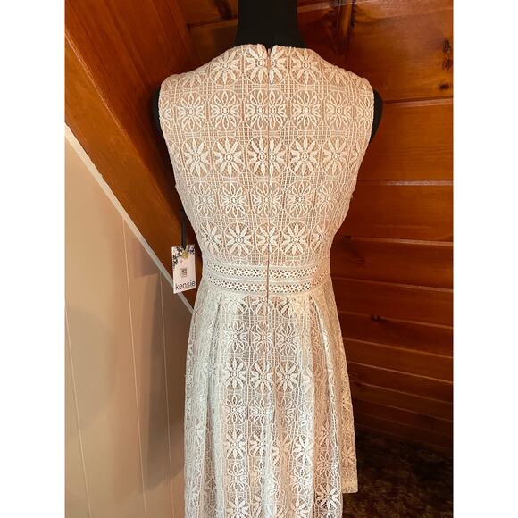 Kensie White Lace Bridal Boho Mini A-Line Dress NWT sz 4 - Picture 7 of 9